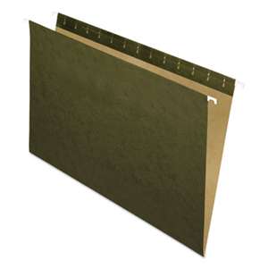 ESSELTE PENDAFLEX CORP. Standard Green Hanging Folders, Untabbed, Legal, 25/Box