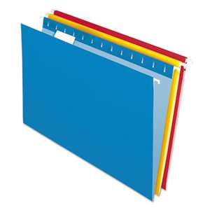 ESSELTE PENDAFLEX CORP. Colored Hanging Folders, 1/5 Tab, Legal, Assorted Colors, 25/Box