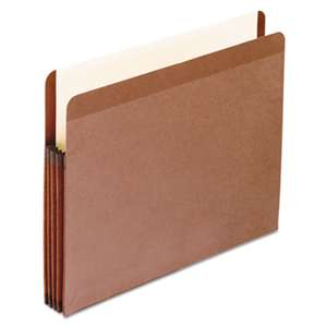 ESSELTE PENDAFLEX CORP. Premium Reinforced Expanding File Pockets, Straight Cut, 1 Pocket, Letter, Brown