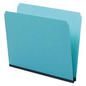 ESSELTE PENDAFLEX CORP. Pressboard Expanding File Folders, Straight Cut, Top Tab, Letter, Blue, 25/Box
