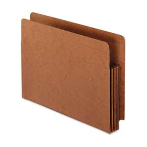 ESSELTE PENDAFLEX CORP. Heavy-Duty End Tab File Pockets, Straight Cut, 1 Pocket, Letter, Brown