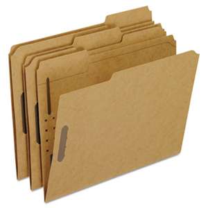 ESSELTE PENDAFLEX CORP. Kraft Fastener Folders, 2 Fasteners, 1/3 Cut Tabs, Letter, 50/Box
