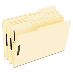 ESSELTE PENDAFLEX CORP. Fastener Folders, 2 Fasteners, 1/3 Cut Tabs, Legal, Manila, 50/Box