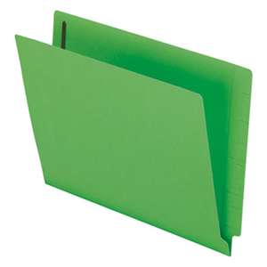 ESSELTE PENDAFLEX CORP. Reinforced End Tab Expansion Folders, Two Fasteners, Letter, Green, 50/Box