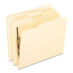 ESSELTE PENDAFLEX CORP. Folders with One Bonded Fastener, 1/3 Cut Top Tab, Letter, Manila, 50/Box