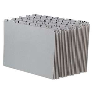 ESSELTE PENDAFLEX CORP. Recycled Top Tab File Guides, Alpha, 1/5 Tab, Pressboard, Letter, 25/Set