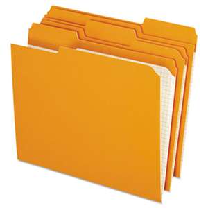 ESSELTE PENDAFLEX CORP. Reinforced Top Tab File Folders, 1/3 Cut, Letter, Orange, 100/Box