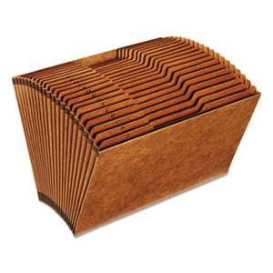 ESSELTE PENDAFLEX CORP. Heavy-Duty Expanding Open Top File, 21 Pockets, 1/3 Tab, Legal, Brown