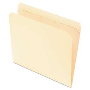 ESSELTE PENDAFLEX CORP. Reinforced Top Tab File Folders, 11 point Manila, Straight Cut, Letter, 100/Box