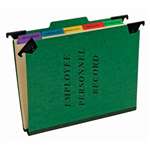 ESSELTE PENDAFLEX CORP. Personnel Folders, 1/3 Cut Hanging Top Tab, Letter, Green