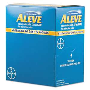 ACME UNITED CORPORATION Pain Reliever Tablets, 50 Packs/Box