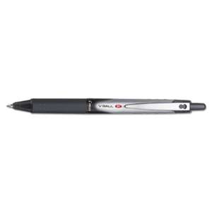 PILOT CORP. OF AMERICA VBall RT Liquid Ink Retractable Roller Ball Pen, Black Ink, .7mm