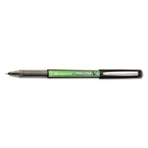 PILOT CORP. OF AMERICA Precise V5 BeGreen Roller Ball Stick Pen, Black Ink, .5mm, Dozen