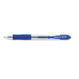 PILOT CORP. OF AMERICA G2 Premium Retractable Gel Ink Pen, Refillable, Blue Ink, .5mm, Dozen