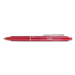 PILOT CORP. OF AMERICA FriXion Clicker Erasable Gel Ink Retractable Pen Red Ink, .7mm, Dozen