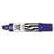 Jumbo Refillable Permanent Marker, Broad Chisel Tip, Blue