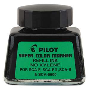 PILOT CORP. OF AMERICA Jumbo Marker Refill Ink, For Permanent Markers, 1 oz Ink Bottle, Black