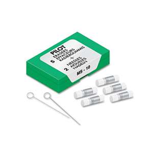 PILOT CORP. OF AMERICA Eraser Refills, 70001, 5/Pack