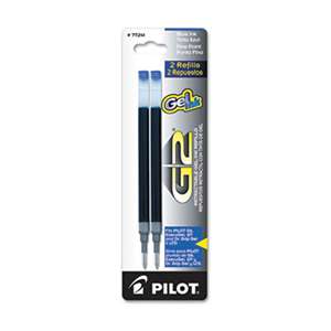 PILOT CORP. OF AMERICA Refill for G2 Gel, Dr. Grip Gel/Ltd, ExecuGel G6, Q7, Fine, Blue, 2/Pack