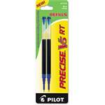 PILOT CORP. OF AMERICA Refill for Precise V5 RT Rolling Ball, Extra Fine, Blue Ink, 2/Pack