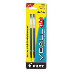 PILOT CORP. OF AMERICA Refill for V Ball Retractable Rolling Ball Pen, Extra Fine, Black Ink