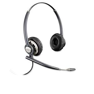 PLANTRONICS, INC. EncorePro Premium Binaural Over-the-Head Headset w/Noise Canceling Microphone