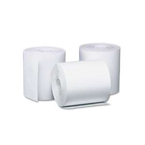 PM COMPANY Preprinted Single Ply Thermal Cash Register/POS Roll, 3 1/8" x 230 ft, Wht, 8/Pk