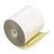PM COMPANY Paper Rolls, Teller Window/Financial, 3" x 90 ft, 2 Ply White/Canary, 50/Carton