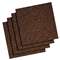 QUARTET MFG. Cork Panel Bulletin Board, Brown, 12 x 12, 4 Panels/Pack