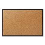 QUARTET MFG. Classic Cork Bulletin Board, 24x18, Black Aluminum Frame