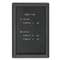 QUARTET MFG. Enclosed Magnetic Directory, 24 x 36, Black Surface, Graphite Aluminum Frame