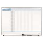 QUARTET MFG. Horizontal Matrix Employee Tracking Board, 23 x 16, Aluminum Frame