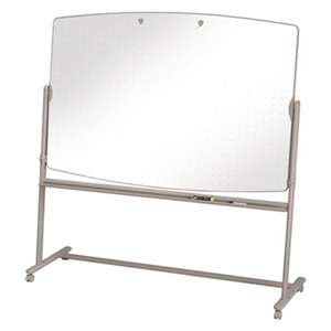 ACCO BRANDS, INC. Total Erase Reversible Mobile Easel, 72 x 48, White Surface, Neutral Frame