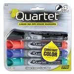 QUARTET MFG. EnduraGlide Dry Erase Marker, Chisel Tip, Assorted Colors, 4/Set