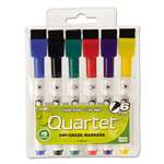 QUARTET MFG. Low-Odor ReWritables Dry Erase Mini-Marker Set, Fine Point, Classic, 6/Set