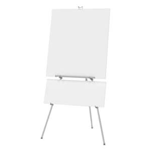 QUARTET MFG. Aluminum Heavy-Duty Display Easel, 38" to 66" High, Aluminum, Silver