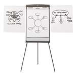 QUARTET MFG. Magnetic Dry Erase Easel, 27 x 35, White Surface, Graphite Frame