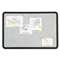 QUARTET MFG. Contour Granite Gray Tack Board, 48 x 36, Black Frame