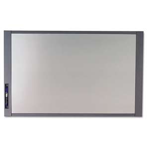 QUARTET MFG. InView Custom Whiteboard, 37 x 23, Graphite Frame