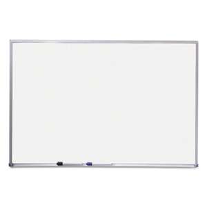 QUARTET MFG. Dry Erase Board, Melamine Surface, 24 x 18, Silver Aluminum Frame