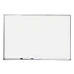 QUARTET MFG. Dry Erase Board, Melamine Surface, 36 x 24, Silver Aluminum Frame