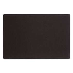 QUARTET MFG. Oval Office Fabric Bulletin Board, 36 x 24, Black