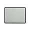 QUARTET MFG. Contour Fabric Bulletin Board, 48 x 36, Gray Surface, Black Plastic Frame