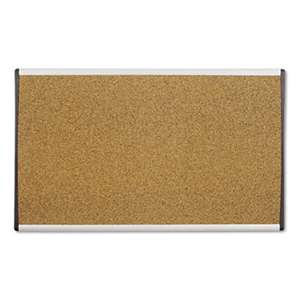 QUARTET MFG. ARC Frame Cork Cubicle Board, 18 x 30, Tan, Aluminum Frame
