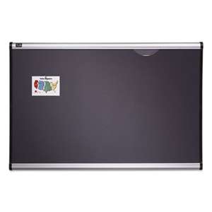 QUARTET MFG. Prestige Bulletin Board, Diamond Mesh Fabric, 48 x 36, Gray/Aluminum Frame