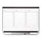 QUARTET MFG. Prestige 2 Total Erase 3-Month Calendar, 36 x 24, White, Graphite Frame