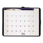 QUARTET MFG. Tack & Write Monthly Calendar Board, 23 x 17, White Surface, Black Frame