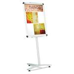 QUARTET MFG. Clip-Frame Pedestal Sign, Silver Aluminum Frame, 24 x 18