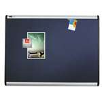 QUARTET MFG. Prestige Plus Magnetic Fabric Bulletin Board, 48 x 36, Aluminum Frame