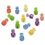 QUARTET MFG. Magnetic "Push Pins", 3/4" dia, Assorted Colors, 20/Pack